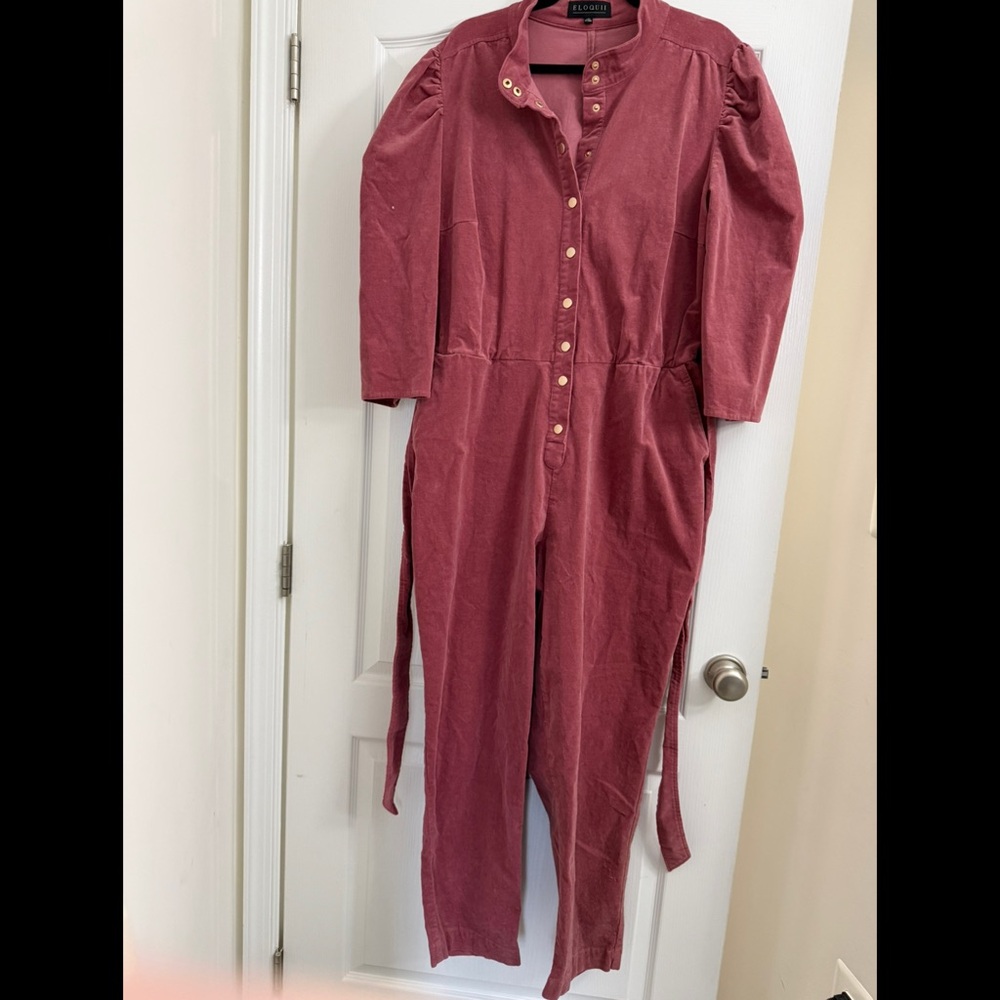 Eloquii Dusty Rose Jumpsuit